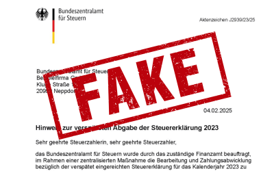 Advarsel: Falske regninger fra ”BZSt”!